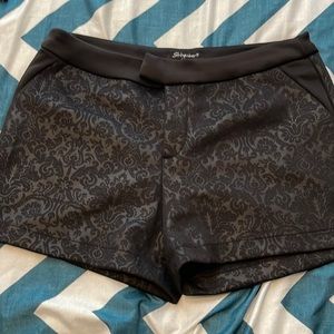 Shinestar black short shorts